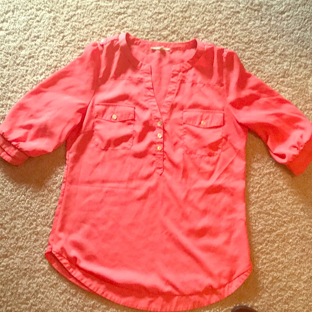 41 Hawthorn coral blouse